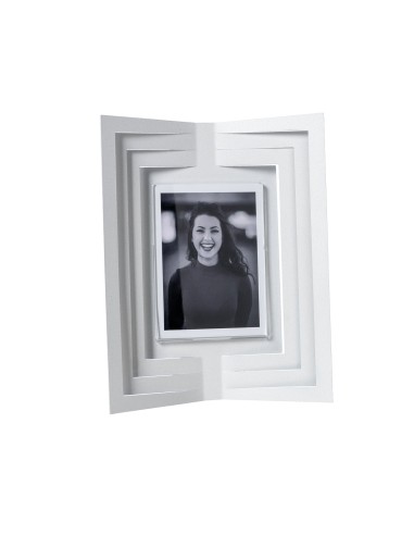 Arti & Mestieri - Portafoto di design Vibra piccolo-18,8 x-bianco marmo 23H cm (17 x 13 cm formato foto)