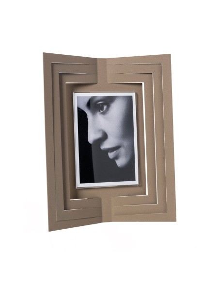 Arti & Mestieri - Portafoto di design Vibra grande-25 x-beige 31H cm (13 x 17 cm formato foto)