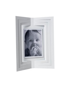 Arti & Mestieri - Portafoto di design Vibra grande-25 x-bianco marmo 31H cm (13 x 17 cm formato foto)