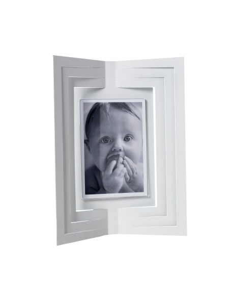 Arti & Mestieri - Portafoto di design Vibra grande-25 x-bianco marmo 31H cm (13 x 17 cm formato foto)