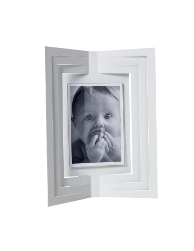 Arti & Mestieri - Portafoto di design Vibra grande-25 x-bianco marmo 31H cm (13 x 17 cm formato foto)