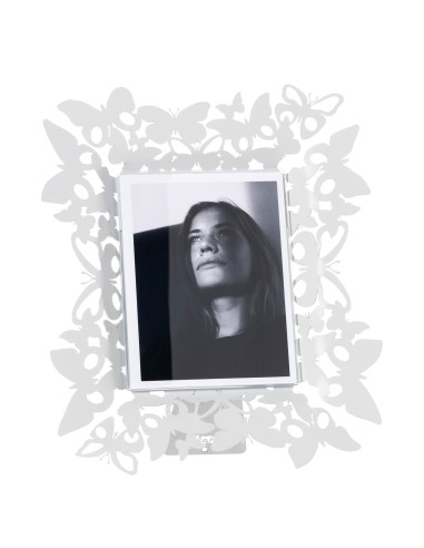 Arti & Mestieri - Portafoto di design Farfalloso verticale-26 x-bianco marmo 31H cm (13 x 17 cm formato foto)