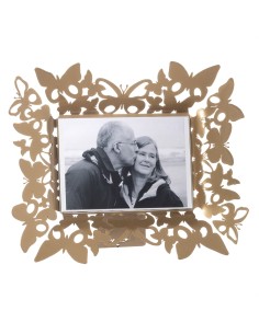 Arti & Mestieri - Portafoto di design Farfalloso orizzontale-30,5 x-oro laccato 25,5H cm (17 x 13 cm formato foto) 2