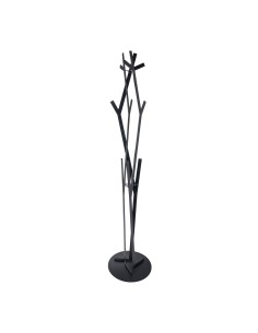 Arti & Mestieri - Appendiabiti da terra di design Uty-29,7 x-nero 177,8H cm