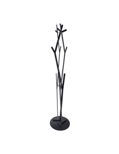 Arti & Mestieri - Appendiabiti da terra di design Uty-29,7 x-nero 177,8H cm