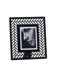 Arti & Mestieri - Portafoto di design Milleintrecci piccolo-19,2 x-nero 22,3H cm (9 x 12 cm formato foto) 2