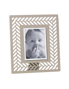 Arti & Mestieri - Portafoto di design Milleintrecci grande-26,7 x-sabbia 31H cm (12 x 17 cm formato foto) 2