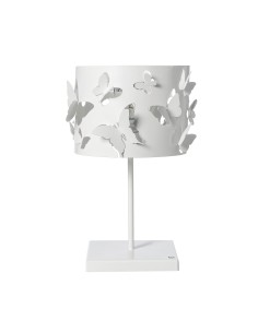 Arti & Mestieri - Lampada da tavolo moderna Farfallosa-20 x-bianco marmo 20 x 37,2H cm