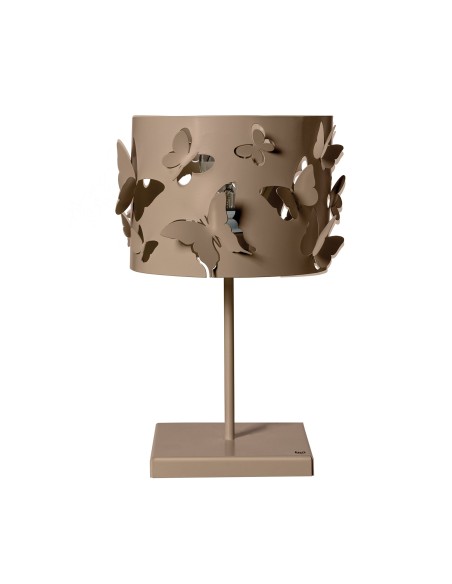 Arti & Mestieri - Lampada da tavolo moderna Farfallosa-beige 20 x 20 x 37,2H cm
