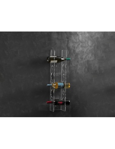 Vesta Home - Portabottiglie Eno·trasparente·16,5 X 14 X 75 H Th. 5 Mm