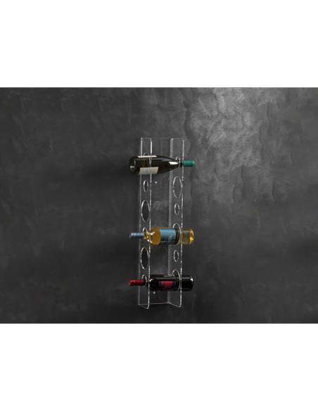 Vesta Home - Portabottiglie Eno·trasparente·16,5 X 14 X 75 H Th. 5 Mm