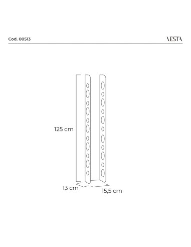 Vesta Home - Portabottiglie Eno Big·trasparente·15,5 X 13 X 125 H Th. 5 Mm