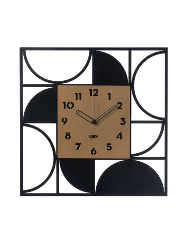 Arti & Mestieri - Orologio da parete di design Glam-50 x-nero/oro laccato 50H cm