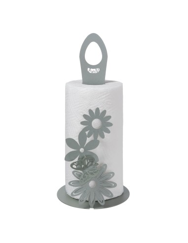 Arti & Mestieri - Porta rotoli da cucina Margherite-Diametro-giada 15 x 33 cm di altezza