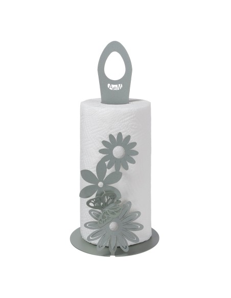 Arti & Mestieri - Porta rotoli da cucina Margherite-Diametro-giada 15 x 33 cm di altezza