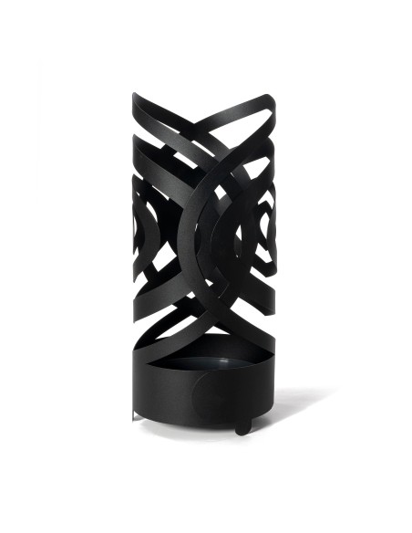 Arti & Mestieri - Portaombrelli moderno Optical-Diametro-nero 23 cm x 54 cm di altezza