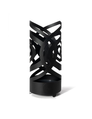 Arti & Mestieri - Portaombrelli moderno Optical-Diametro-nero 23 cm x 54 cm di altezza