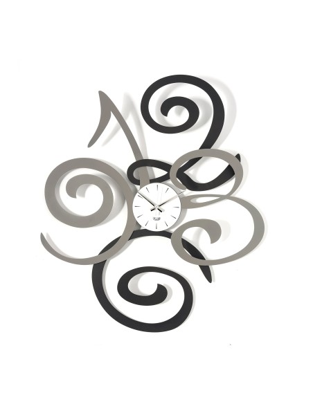 Arti & Mestieri - Orologio da parete moderno Filomena-80 x-fango/nero 93 m di altezza