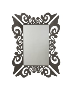 Arti & Mestieri - Specchio da parete decorato Vanity-80 x-nero 100h cm (43 x 68h cm) 2