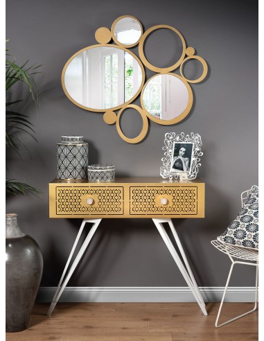 Arti & Mestieri - Specchio particolare da parete Bubbles-90 x-fango 79h cm