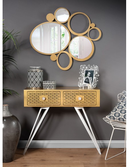 Arti & Mestieri - Specchio particolare da parete Bubbles-90 x-fango 79h cm