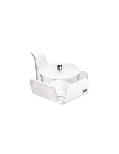 Vesta Home - Formaggera Tonda Like Water·bianco Monosatinato·10,5 X 10,5 X 10 H Th. 5 Mm
