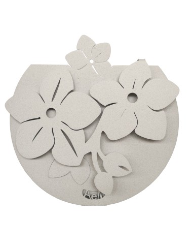 Arti & Mestieri - Porta umidificatore di design Fior di Loto-20 x-bianco marmo 20 cm di altezza
