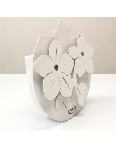 Arti & Mestieri - Porta umidificatore di design Fior di Loto-20 x-bianco marmo 20 cm di altezza