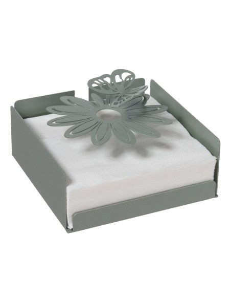 Arti & Mestieri - Portatovaglioli Margherite-17 x-giada 17 x 12 cm di altezza