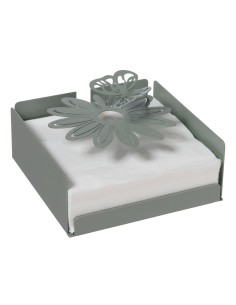 Arti & Mestieri - Portatovaglioli Margherite-17 x-giada 17 x 12 cm di altezza