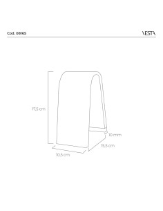 Vesta Home - Lampada Piccola Arc·line·15,5 X 10.5 X 17,5 H Th. 10 Mm 2