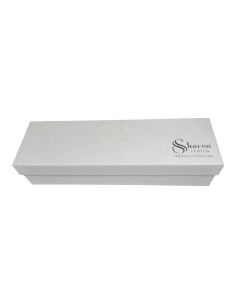 Sharon Italia - Corno in porcellana decorato verde e argento con supporto in plex 2