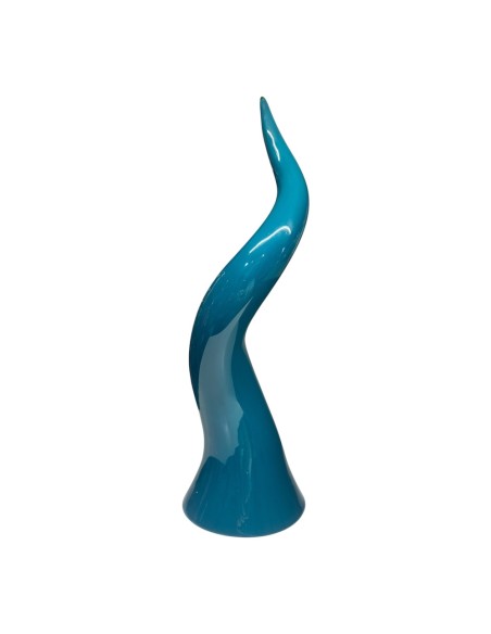 Sharon Italia - Corno in ceramica ottanio Ø cm 9 x 28 h