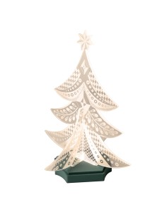 Vesta Home - Albero di Natale Lampada Decorativa·verdone·37,7 X 37,7 X 51,5 H Th. Body 8 Mm Th. Base 15 Mm