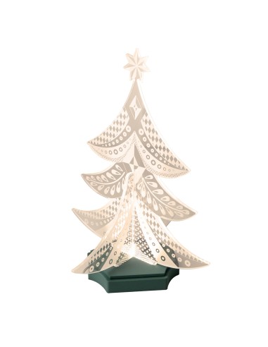 Vesta Home - Albero di Natale Lampada Decorativa·verdone·37,7 X 37,7 X 51,5 H Th. Body 8 Mm Th. Base 15 Mm