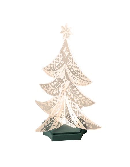 Vesta Home - Albero di Natale Lampada Decorativa·verdone·37,7 X 37,7 X 51,5 H Th. Body 8 Mm Th. Base 15 Mm