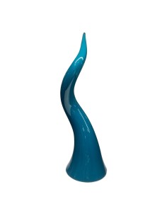 Sharon Italia - Corno in ceramica ottanio Ø cm 9 x 28 h