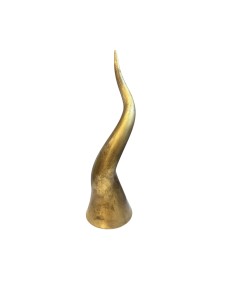Sharon Italia - Corno in ceramica e foglia oro cm Ø 12 x 40 h 2