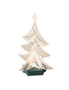 Vesta Home - Albero di Natale Lampada Decorativa·verdone·37,7 X 37,7 X 51,5 H Th. Body 8 Mm Th. Base 15 Mm 2
