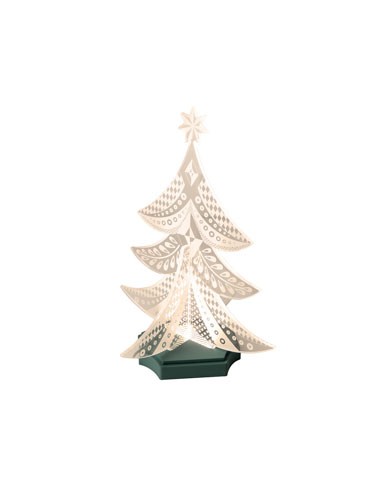 Vesta Home - Albero di Natale Lampada Decorativa·verdone·37,7 X 37,7 X 51,5 H Th. Body 8 Mm Th. Base 15 Mm