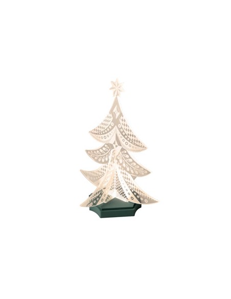 Vesta Home - Albero di Natale Lampada Decorativa·verdone·37,7 X 37,7 X 51,5 H Th. Body 8 Mm Th. Base 15 Mm