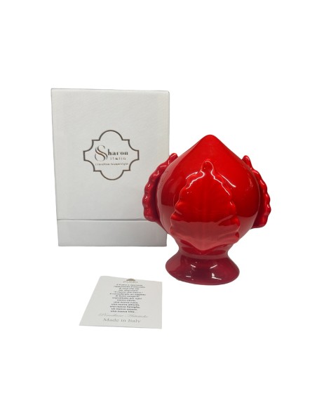 Sharon Italia - Pumo in ceranica rosso cm 8,5 x 12h