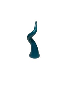 Sharon Italia - Corno campanella in ceramica ottanio cm 6.5 x 18 h