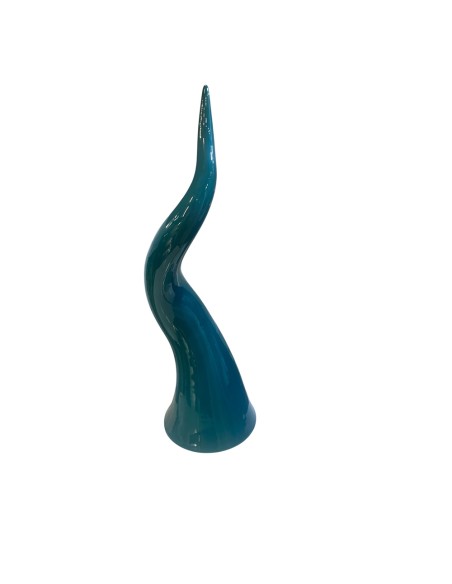 Sharon Italia - Corno in ceramica ottanio cm 12 x 40 h