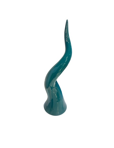 Sharon Italia - Corno in ceramica ottanio cm 12 x 40 h