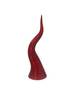Sharon Italia - Corno in ceramica rosso cm 12 x 40 h
