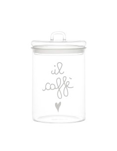 Simple Day - Barattolo in Vetro Ø12cm Il Caffe Bco