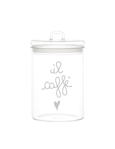 Simple Day - Barattolo in Vetro Ø12cm Il Caffe Bco