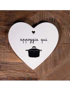 Simple Day - Sottopentola Cuore Appoggia Qui 21x20cm 2