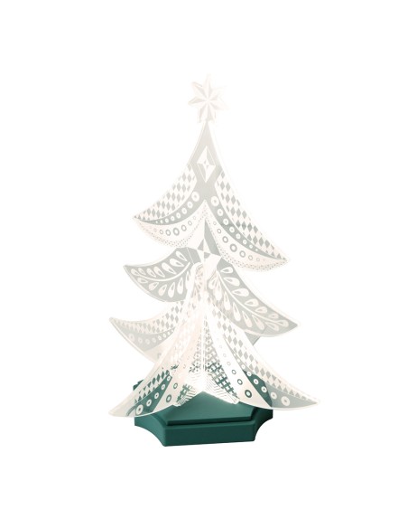 Vesta Home - Albero di Natale Lampada Decorativa·verdone·37,7 X 37,7 X 51,5 H Th. Body 8 Mm Th. Base 15 Mm
